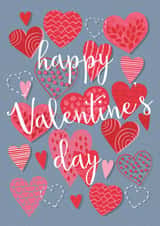 hearts love Valentines Day Card 34289 created by Gill Eggleston