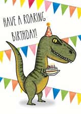roaring dinosaur Birthday Card 14713 created by All The Best