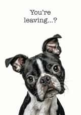 youre leaving Leaving Card 14730 created by GRUFFPAWTRAITS