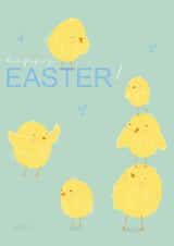 happy chick Easter Card 4440 created by Sian Moore Illustration