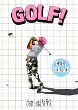 Golf Sport Just because Card 14734 created by I Do Not Careds