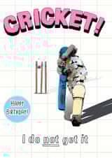 Sport Cricket Birthday Card 14736 created by I Do Not Careds