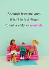 funny rude Mothers Day Card 11466 created by Bold & Bright Cards