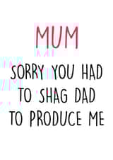 mum rude Mothers Day Card 9088 created by Pack a Punch Designs