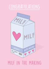 congrats milk Pregnancy Card 7361 created by Rumble Cards
