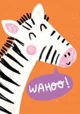 wahoo zebra Congratulations Card 14049 created by Ciara Long