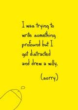 was trying Humour Card 14105 created by The Buddy Fernandez Card Co.