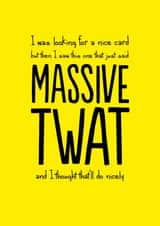 looking massive Birthday Card 14107 created by The Buddy Fernandez Card Co.