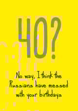 40 no Birthday Card 14109 created by The Buddy Fernandez Card Co.