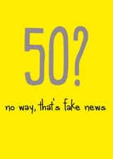 50 no Birthday Card 14110 created by The Buddy Fernandez Card Co.