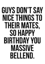 guys dont Birthday Card 14113 created by The Buddy Fernandez Card Co.