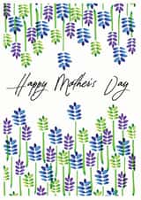 mum floral Mothers Day Card 10385 created by Olivia Morgan ltd