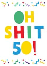 oh shit Birthday Card 14585 created by Huxters