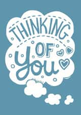 Thinking of you cloud card created by Woah there Pickle