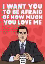 The Office US Anniversary Card - Funny Michael Scott Love Card created by Studio Doodles
