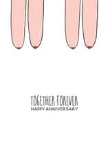 Rude Saggy Boobs Anniversary Card - Together Forever created by Ivorymint cards