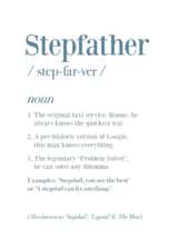 Definition of a Stepfather card created by Cookie Design
