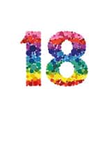 eighteen Adult Birthday Card 12441 created by Mock Up Designs