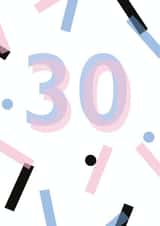 30 thirty Card 35344 created by Mock Up Designs