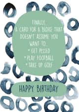 finally bloke Birthday Card 37527 created by We Are In Good Company