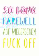 so long Leaving Card 13950 created by Smudge & Splash