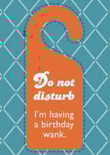 wank mastubate Birthday Card 14886 created by Dotted Line Designs