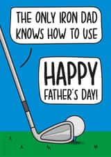 Golf Pun Fathers Day Card created by TeePee Creations