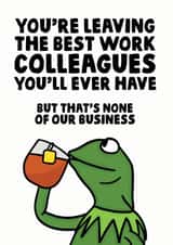 Leaving work card created by Studio Doodles