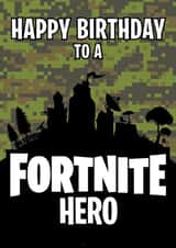 Child Birthday Card - Fortnite - Hero created by Thirty Mussels