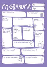 Cute Mothers Day Card - Grandma - DIY - My Grandma created by Bow & Bell