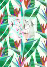 Florally inspired Thinking of You card, perfect for a close friend or relative. created by Laura Darrington Design Ltd.