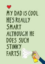 cool smart Fathers Day Card 31901 created by Hello Hatty