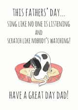 sing like Father's Day Card 37610 created by SmellyCardStudio