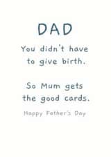 birth good Father's Day Card 14472 created by Picardso