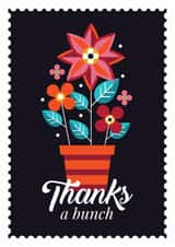 awesome flowers Thank You Card 11989 created by Werlang Paper
