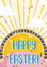 Sunshine Easter Egg Happy Easter Card created by Little Silverleaf