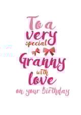 Cute Birthday Card - Granny - To A Very Special Granny With Love On Your Birthday created by Jodie Gaul & Co