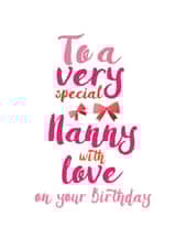Nanny Birthday Card - Special - With Love created by Jodie Gaul & Co