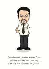Ricky Gervais Card 36137 created by Rubber John