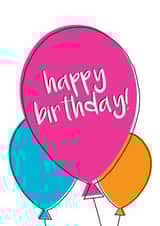balloon tenovus Birthday Card 15132 created by Tenovus Cancer Care