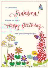 wonderful grandma Birthday Card 7509 created by Diane Worth