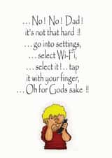 no dad Father's Day Card 9129 created by David Stringer ( STRINGS )