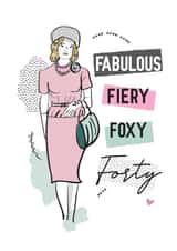 40 vintage Birthday Card 15163 created by Mad Philomena