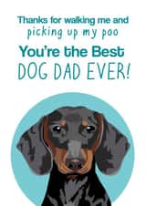 Best dog Dad Father's Day card created by Pet Friendly