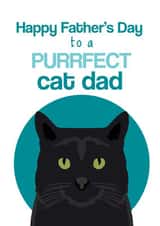 cat purrfect Father's Day Card 2266 created by Pet Friendly