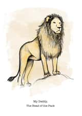 The Head of the Pack Father's Day Card created by Zoe-Claire