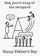 king swingers Father's Day Card 36379 created by Beta Mummy