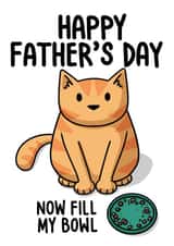 Fill my bowl Father's Day card created by Doodlecats