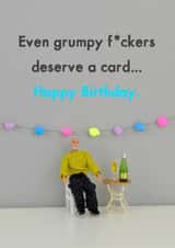 even grumpy Birthday Card 11502 created by Bold & Bright Cards