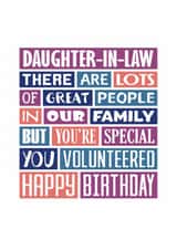 Daughter-in-Law Birthday Card - You Are Special created by SixElevenCreations